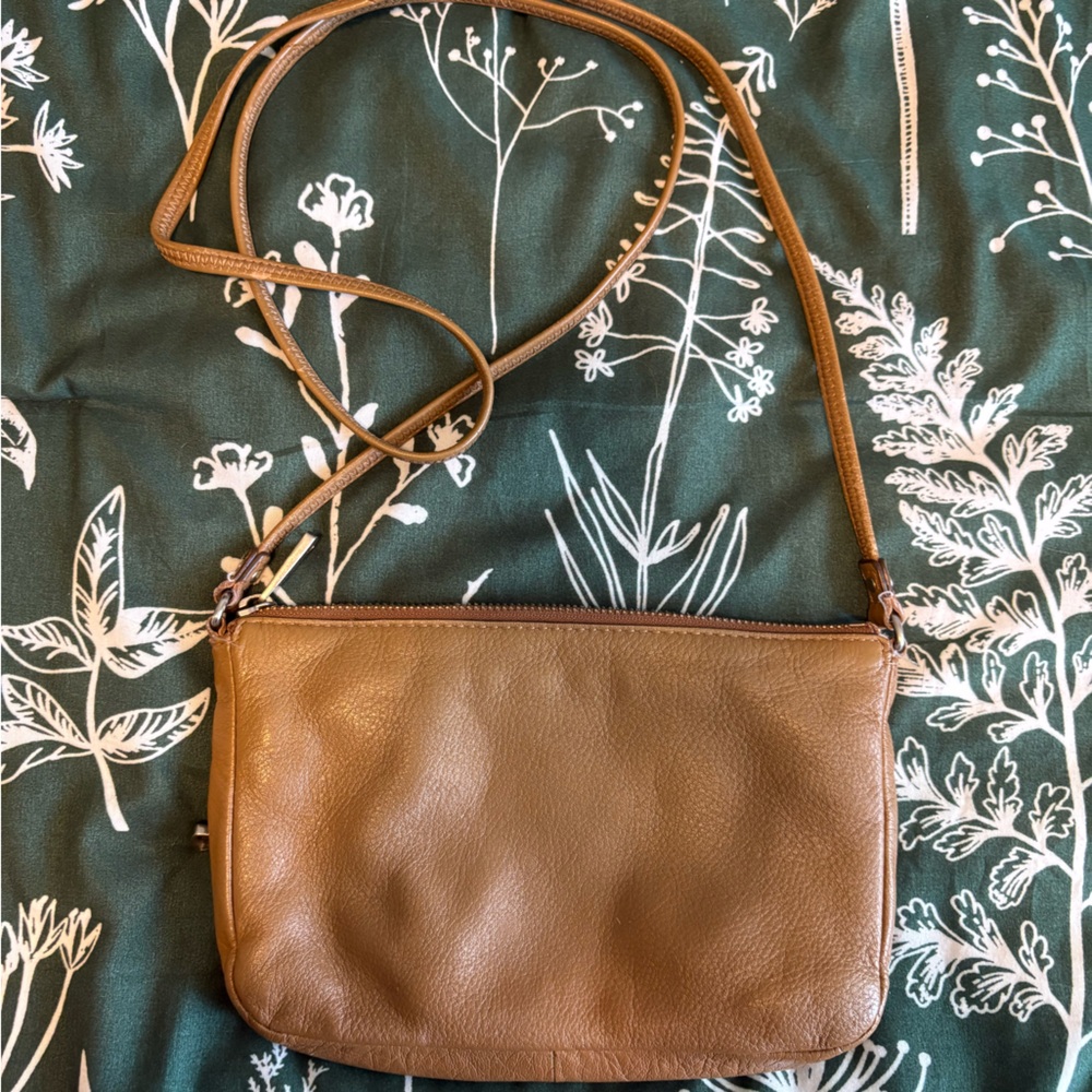 Fossil Light Brown Leather Small Crossbody Bag - Picture 2 of 6